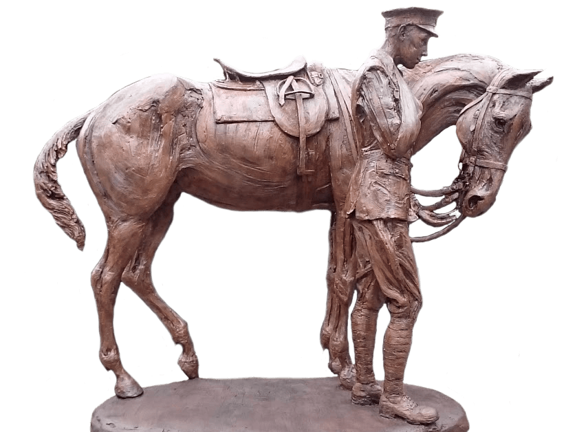 romsey war horse sculpture casting
